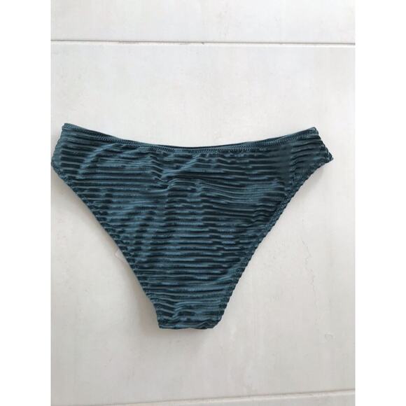 Cupshe Swim Striped Velvet Bikini Bottom Swimwear - Picture 5 of 9